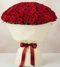 Букет 101 Красная роза Милано в Турово