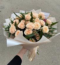 Букет Кремовые розы Латте в Турово