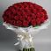 Букет 101 Красная роза Блэк Мэджик в Турово