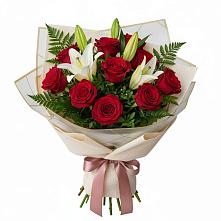 Букет цветов из:  Лилии и Розы в Турово