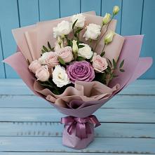 Букет цветов из:  Розы и Лизиантусы #REPLACE_PRED# Турово