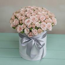 Цветочная композиция из Розы в шляпной коробке в Турово