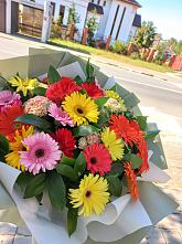 Букет цветов из:  Герберы #REPLACE_PRED# Турово
