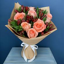 Букет цветов из:  Розы и Альстромерии #REPLACE_PRED# Турово