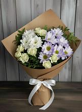 Букет цветов из:  Хризантемы и Розы в Турово
