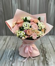 Букет цветов из:  Гвоздики, Розы и Хризантемы в Турово