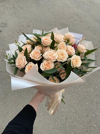 Букет Кремовые розы Латте в Турово