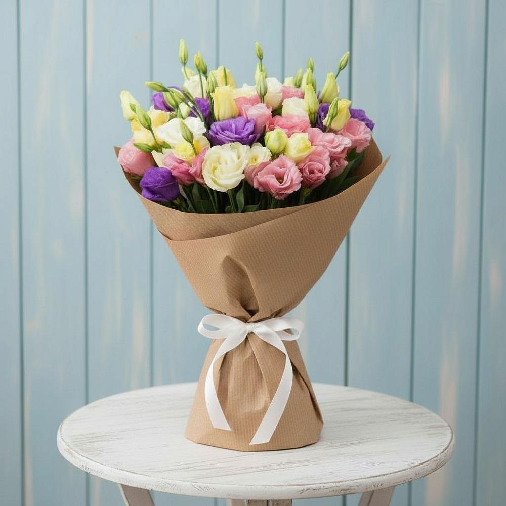 Букет цветов из: Лизиантусы в Турово