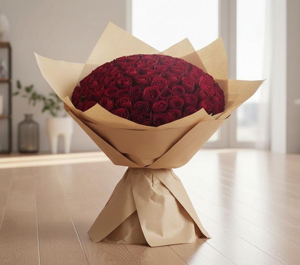 Букет 101 Красная роза в Турово