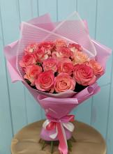 Букет 15 Розовых роз Равель #REPLACE_PRED# Турово