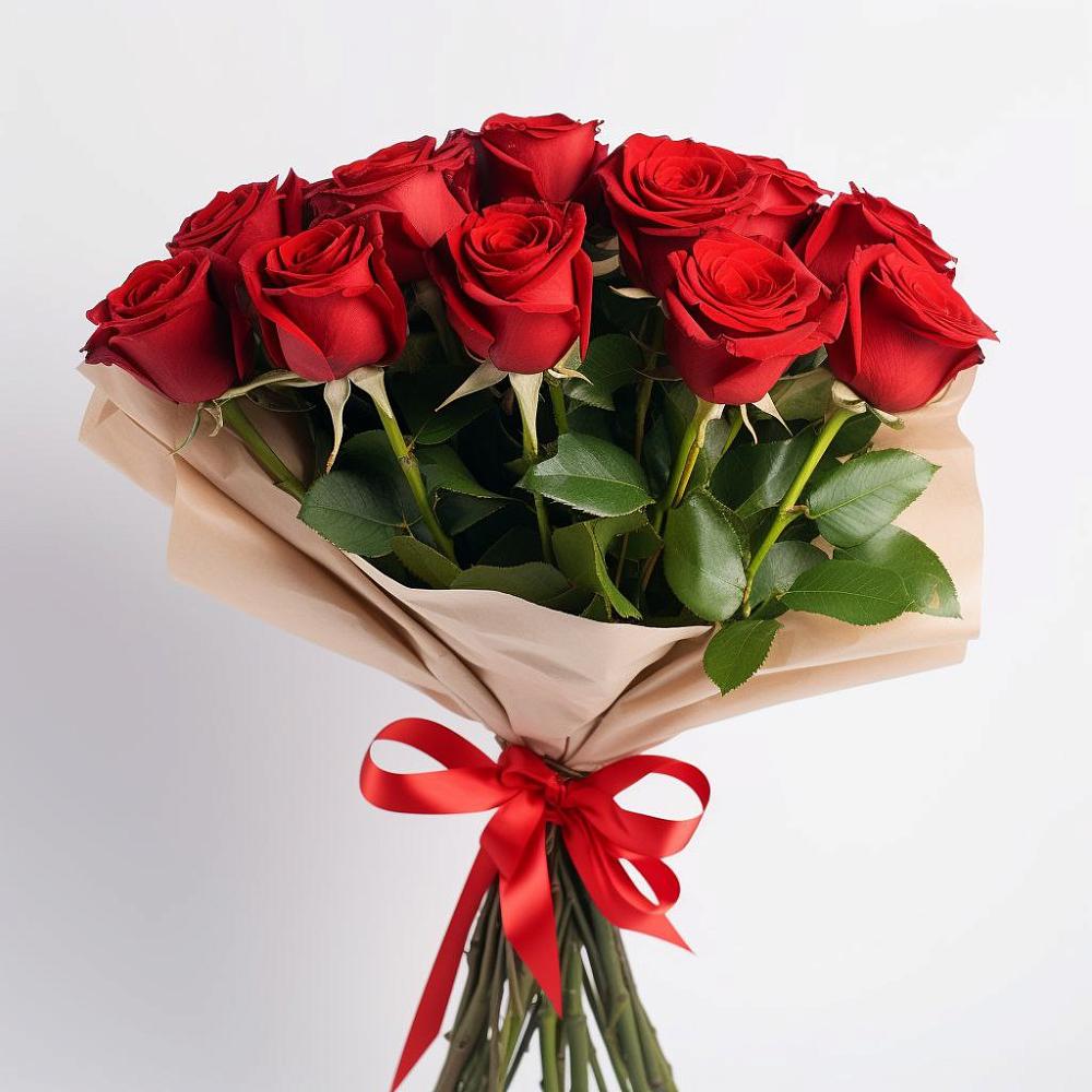 Букет 11 Красных роз Эдлесс Лав в Турово