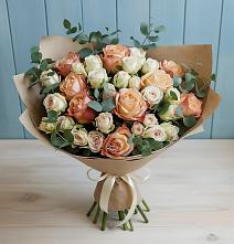 Букет цветов из:  Альстромерии и Розы в Турово