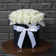 Цветочная композиция из Розы в шляпной коробке #REPLACE_PRED# Турово